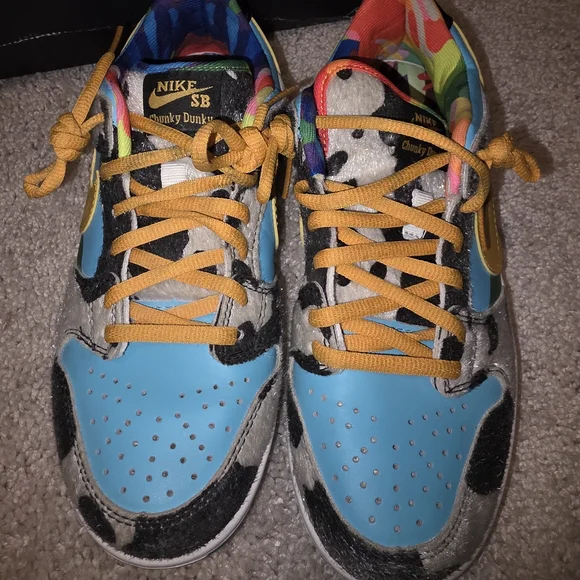 Nike Mens Ben & Jerry SB Chunky Dunky Dunks Cow Print Colorful Size 8